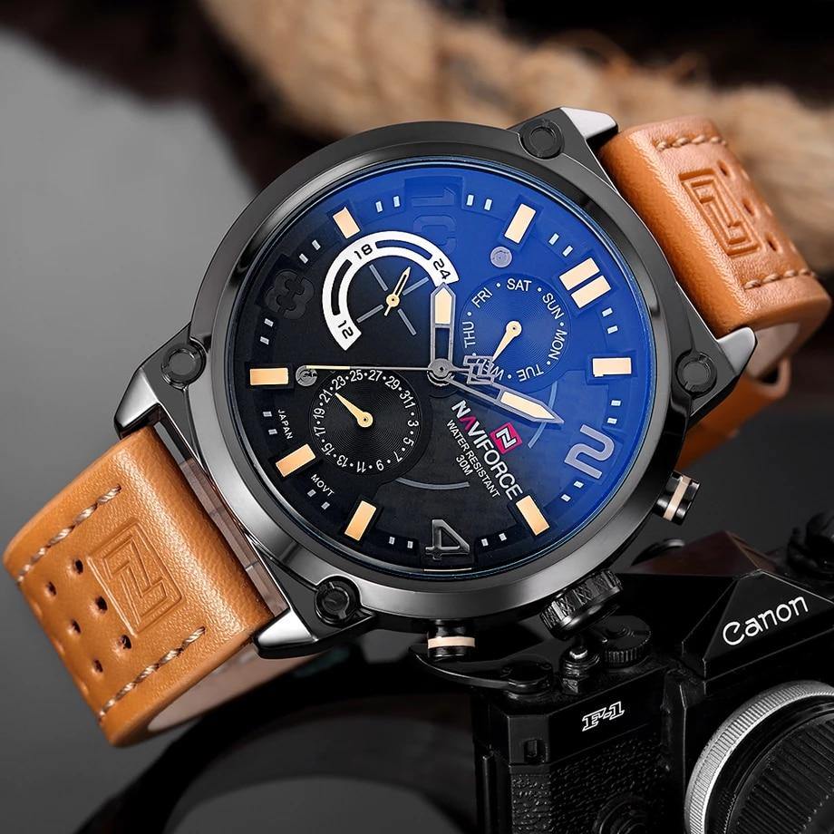 Naviforce 9068 Leather – Statement Watches
