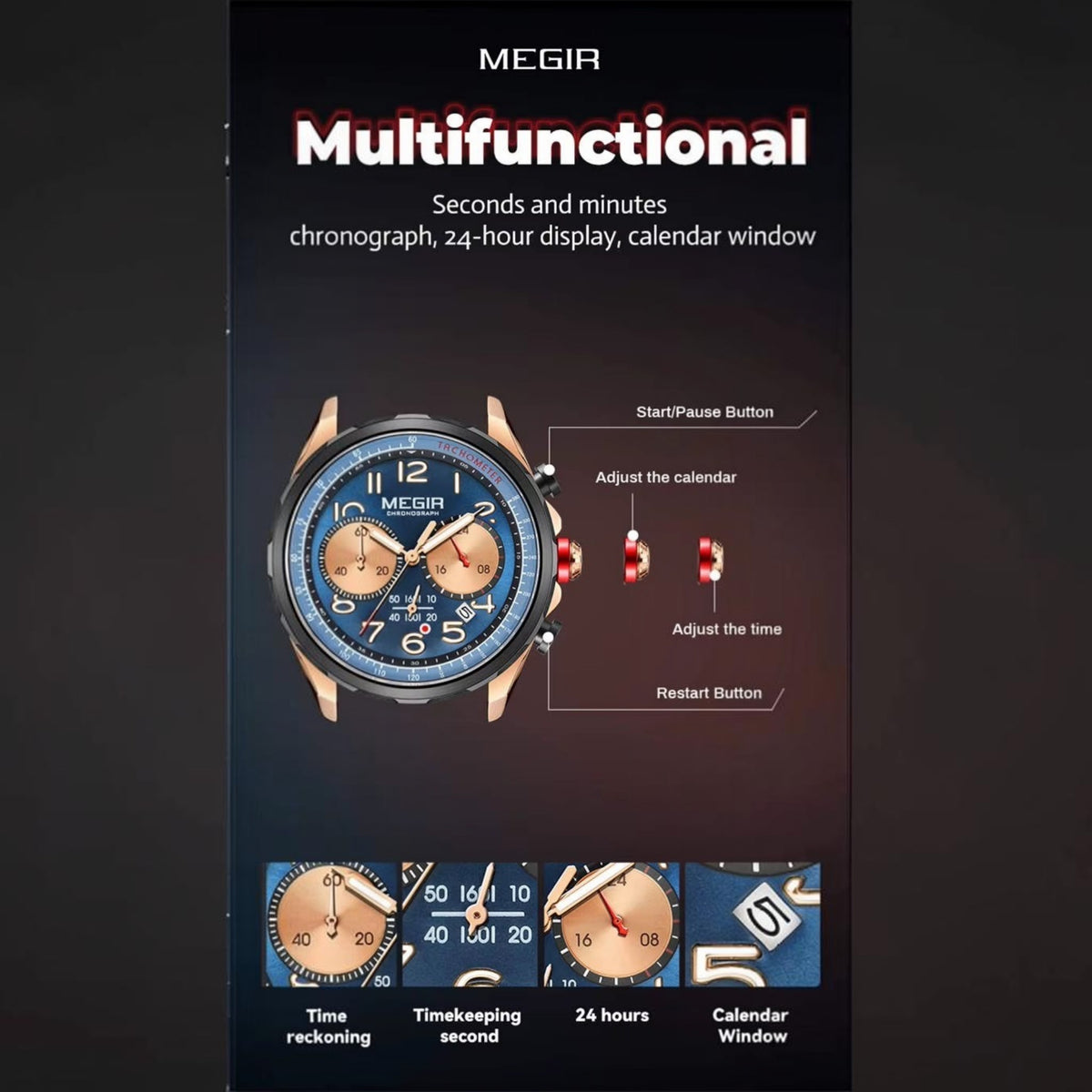 Megir 2230G Chronograph