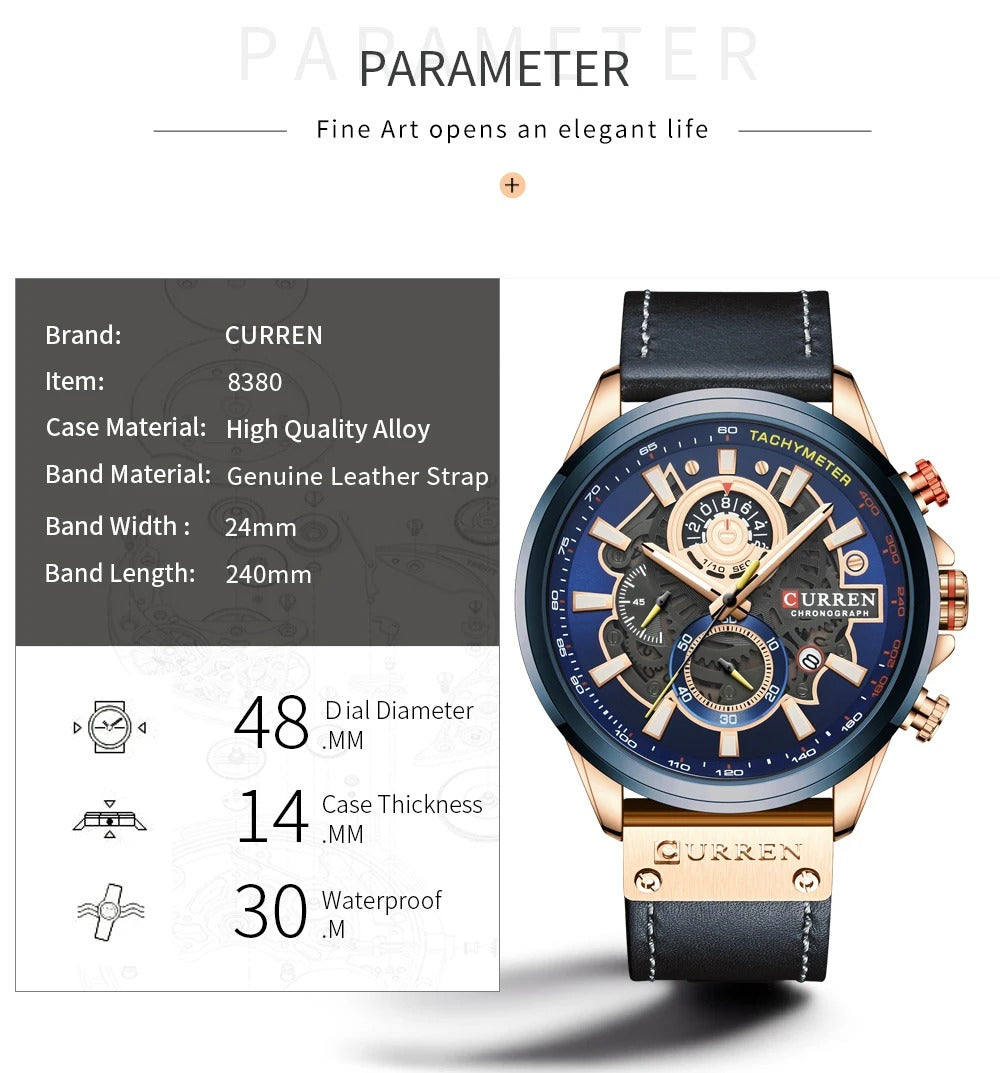 Curren 8380 Chronograph