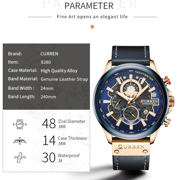 Curren 8380 Chronograph