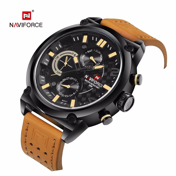 Naviforce 9068 Leather – Statement Watches