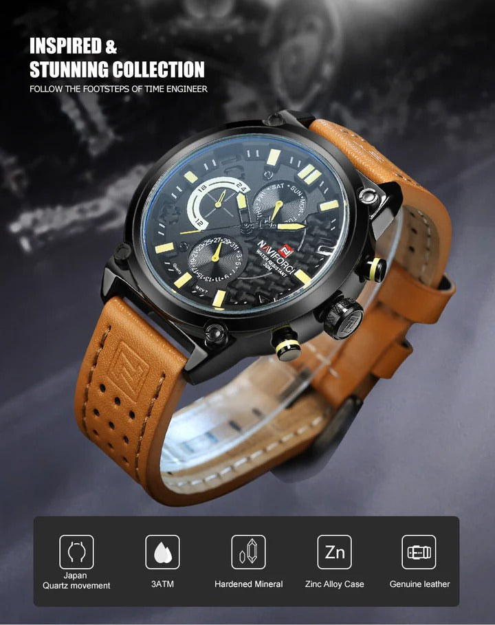 Naviforce 9068 Leather