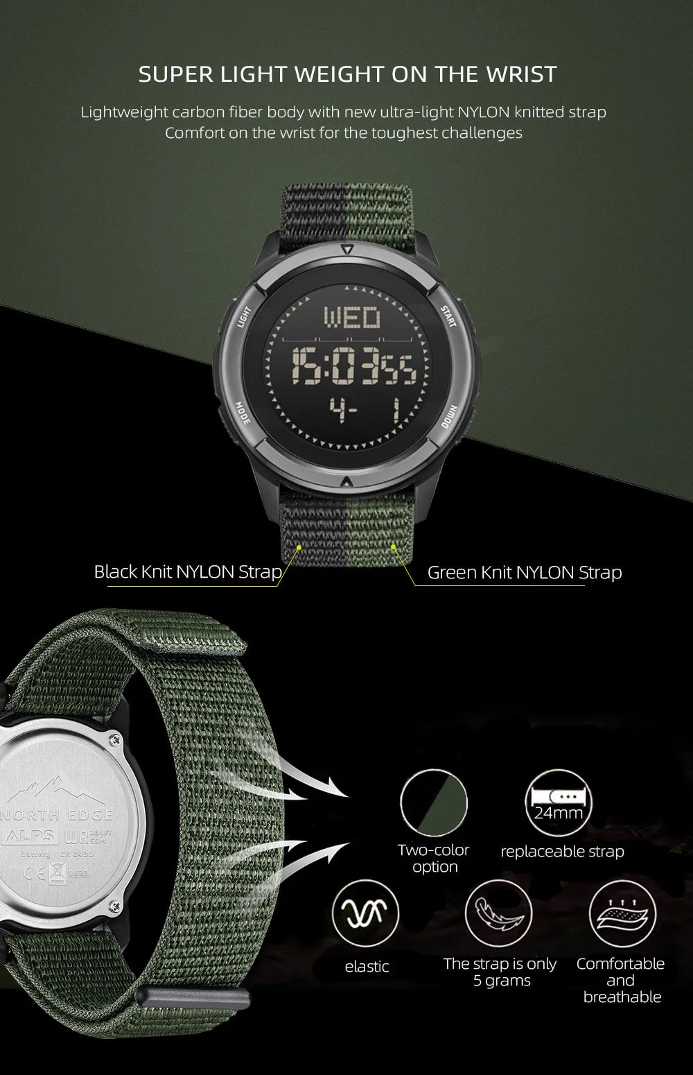 North Edge Alps Statement Watches