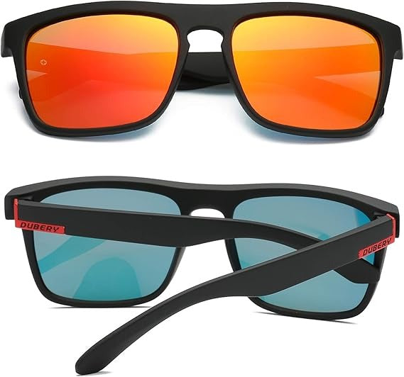 Dubery D731 Polarized Black Red