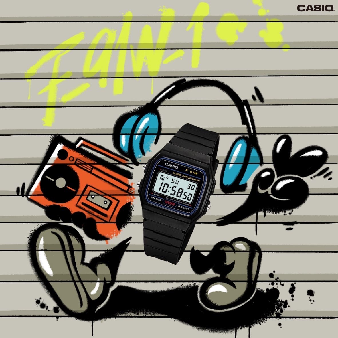 CASIO F-91W Standard Digital