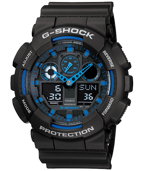 CASIO GA-100 G-SHOCK Analog Digital