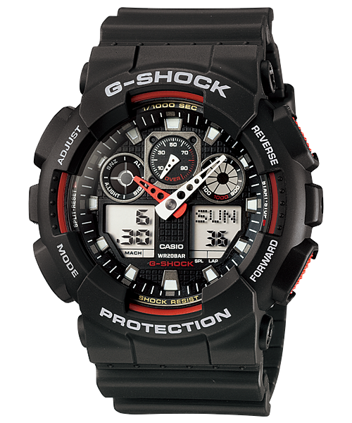 CASIO GA-100 G-SHOCK Analog Digital