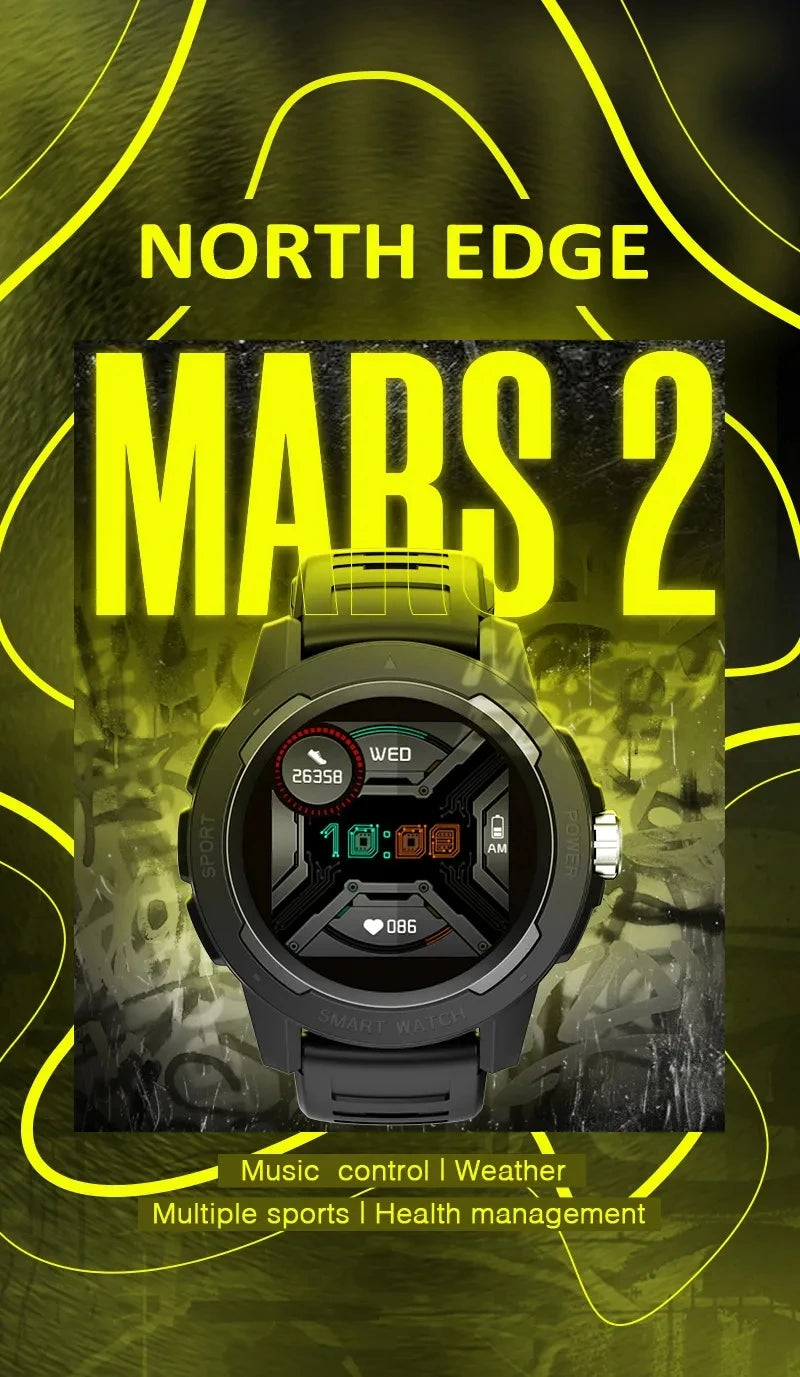 North Edge - Mars 2 Smart Watch – Statement Watches