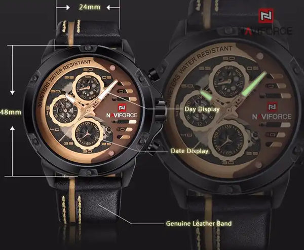 Naviforce 9110 Copper Black