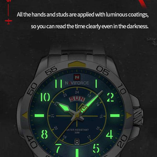 Naviforce 9204S + Nylon Strap