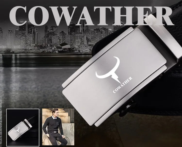 Cowather CZ010 Genuine Leather Statement Watches
