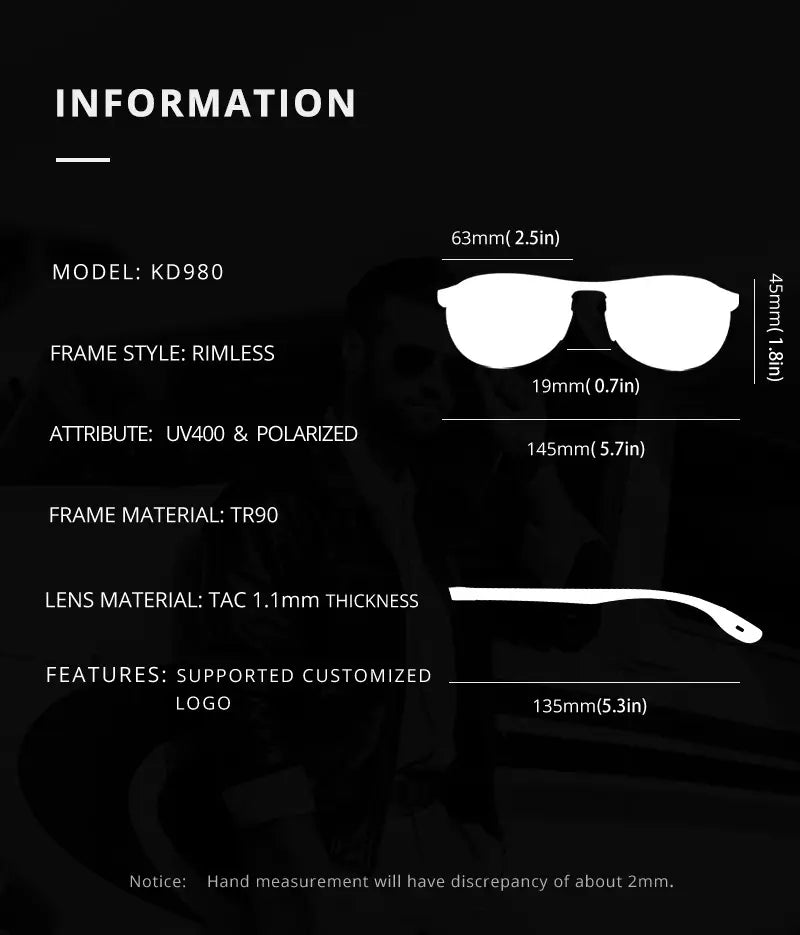 KDEAM 980 Polarized Sun Glasses
