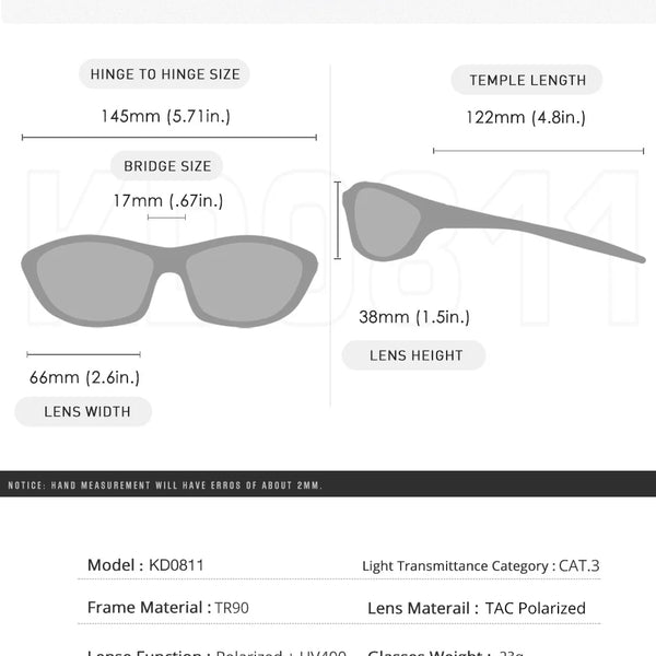 KDEAM 0811 Polarized Sun Glasses