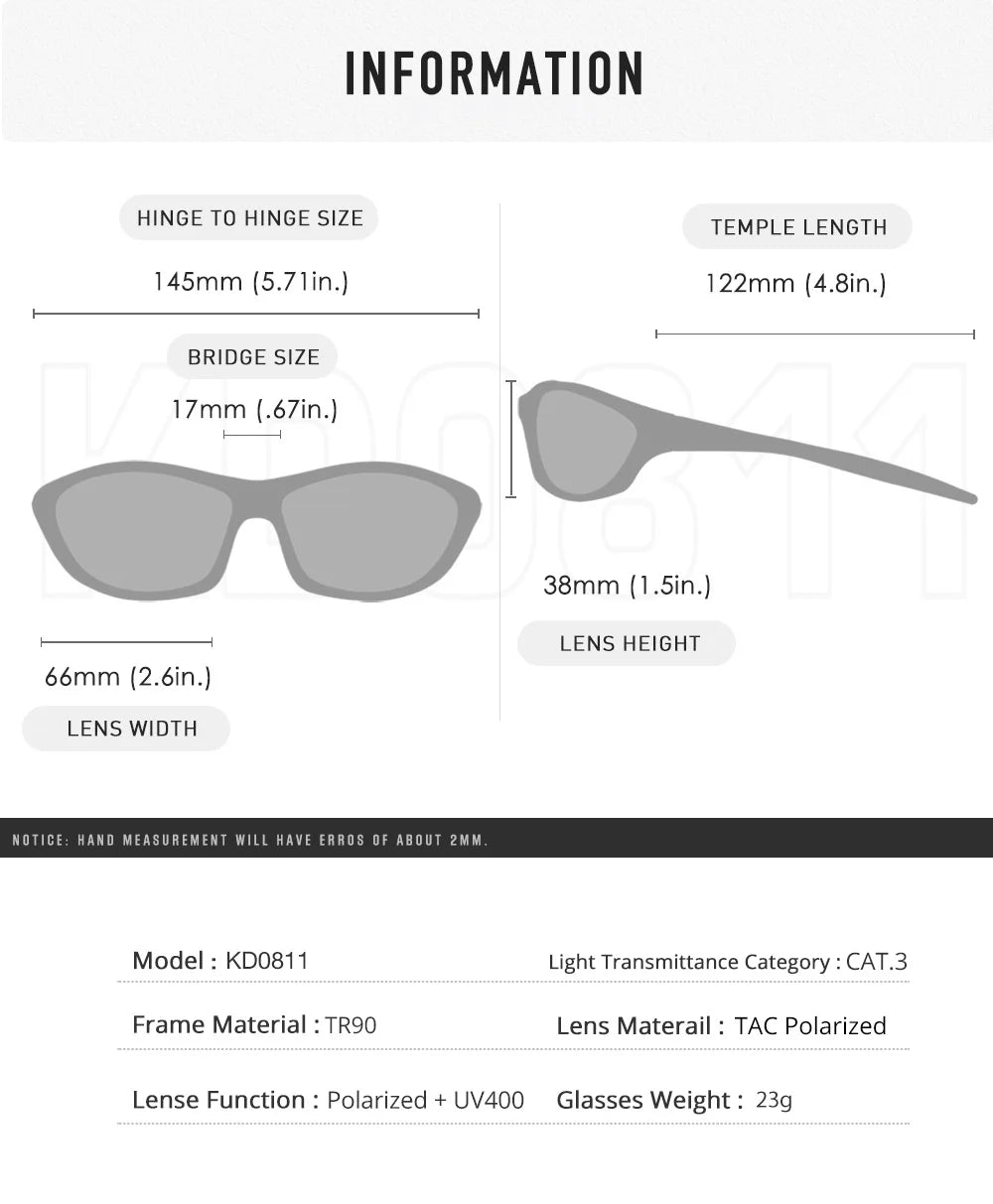 KDEAM 0811 Polarized Sun Glasses
