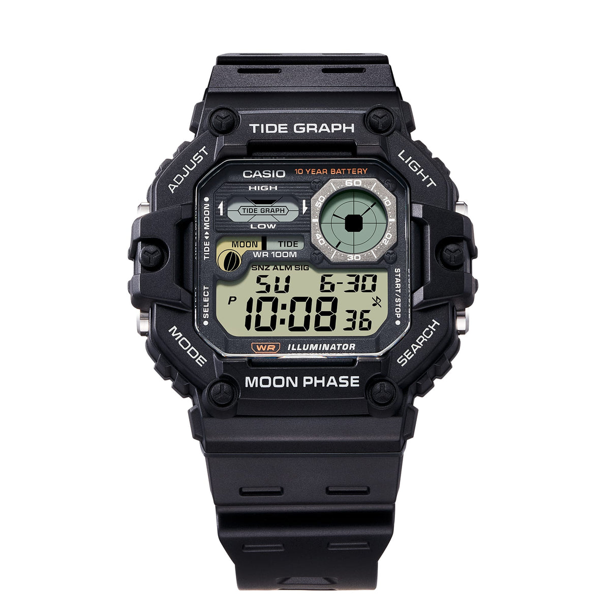 CASIO WS-1700H Digital Tide Graph