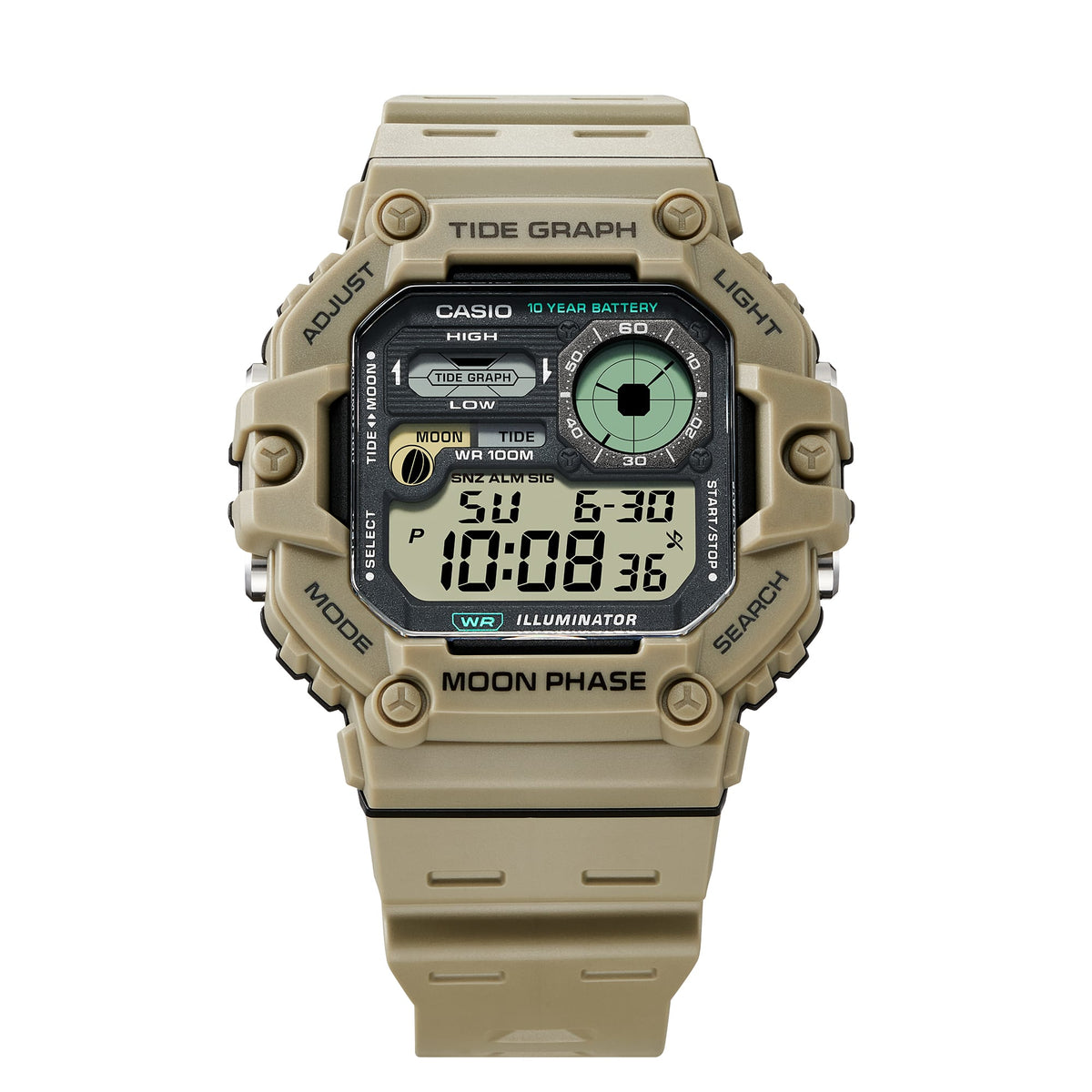 CASIO WS-1700H Digital Tide Graph