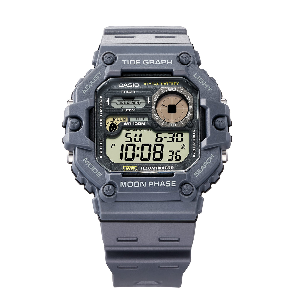 CASIO WS-1700H Digital Tide Graph