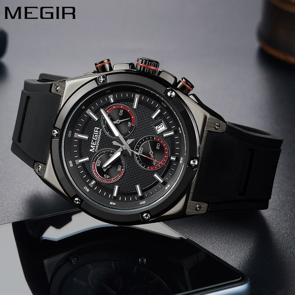 Megir 2073 Chronograph Black