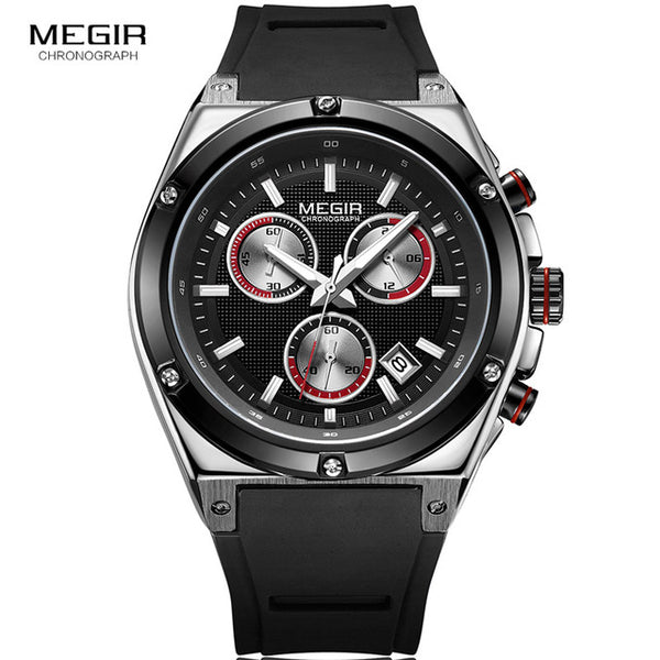 Megir 2073 Chronograph Black