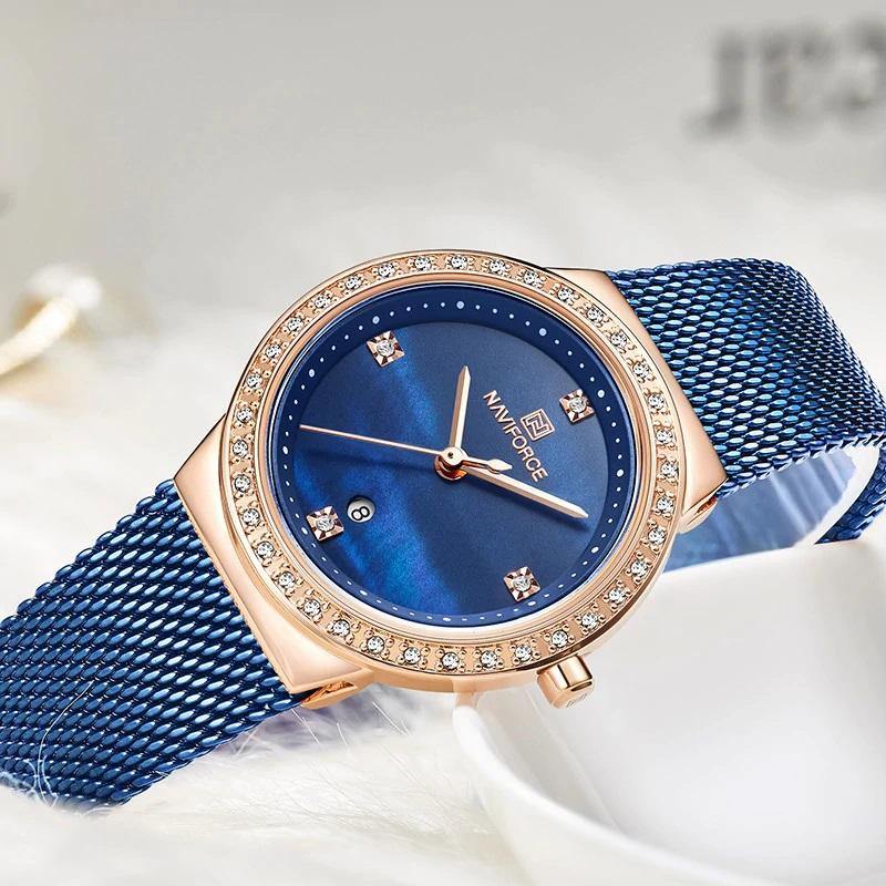 Naviforce SW5005 - Rose Gold Blue - Statement Watches