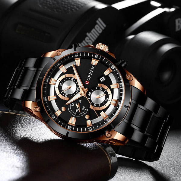 Curren 8360 Chronograph Black