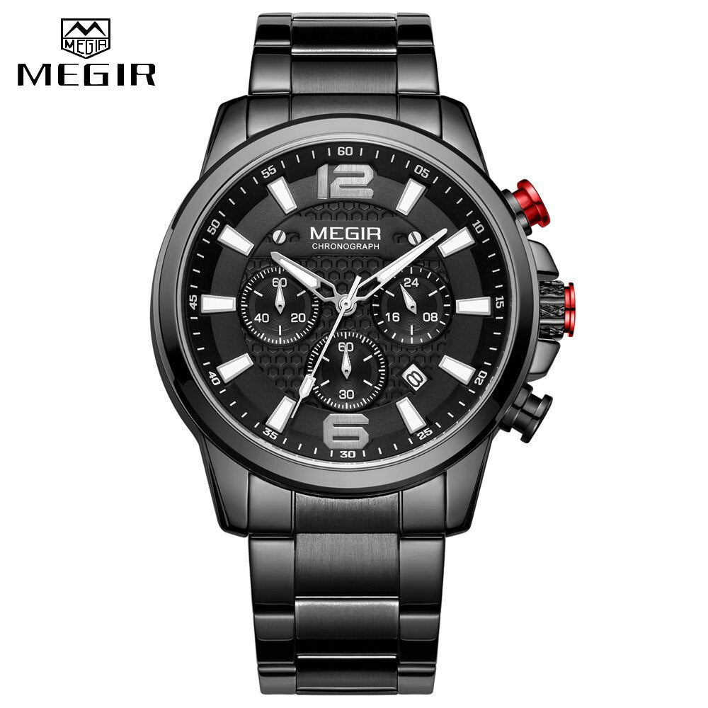 Megir 2156 Chronograph Black