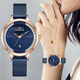 Naviforce SW5014 - Rose Gold Blue - Statement Watches