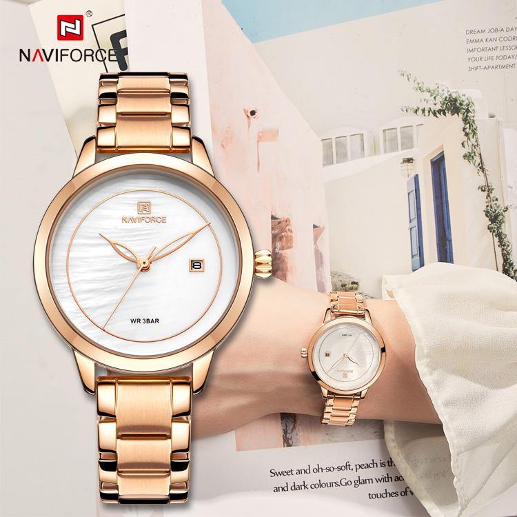 Naviforce SW5008 - Rose Gold - Statement Watches